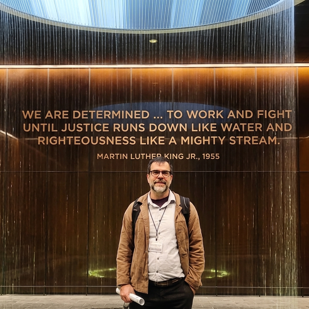 Arturo Cavalcanti Catunda no Memorial de Martin Luther King Jr.